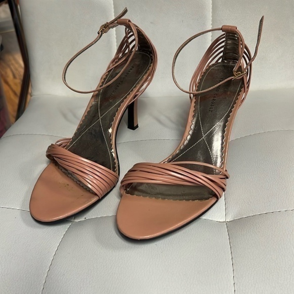 Francis Sardo ALVENA size 10  heels, blush pink new